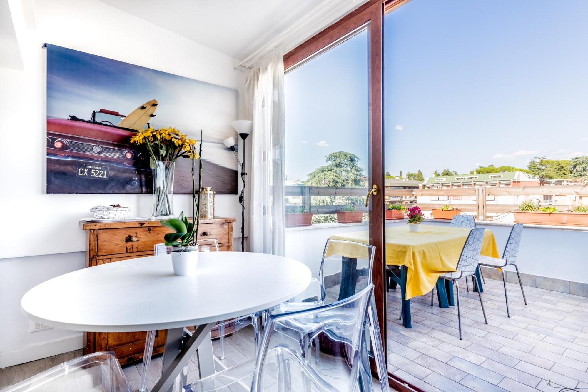 Attico Trilocale In Zona Farnesina Apartment Rome Luaran gambar